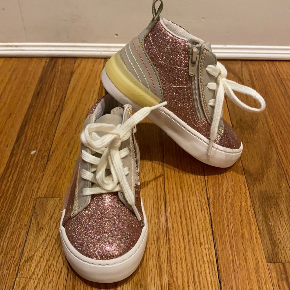 Zara high top glitter sneakers - NWOT